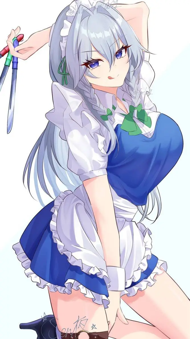 ai character: Sakuya Izayoi  background
