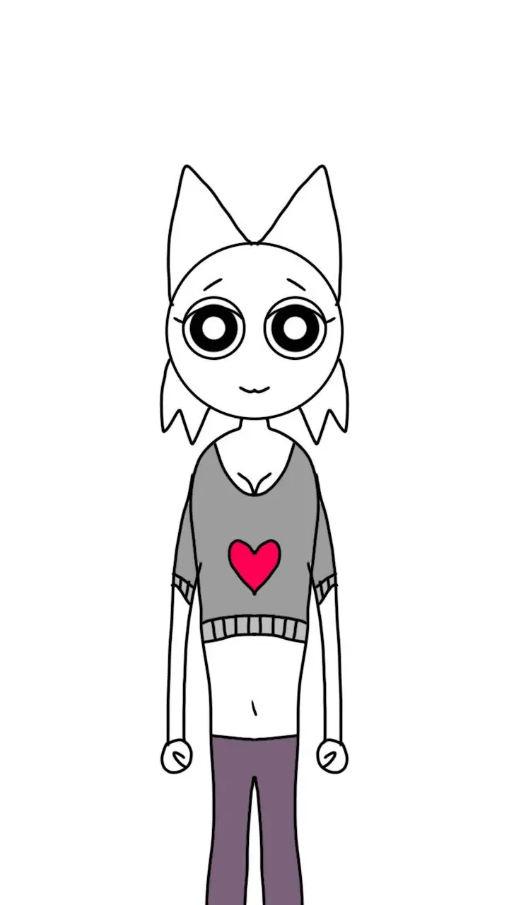 ai character: Wenda (art by ME) background
