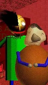ai character: Baldi.....? background