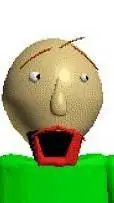 ai character: Cured Baldi background