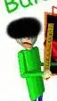ai character: Depressed Baldi background