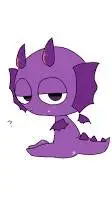 ai character: Durple background