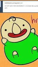 ai character: Baby Baldi background