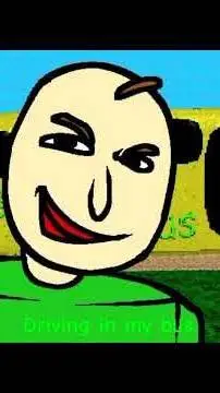 ai character: Baldi in his bus background