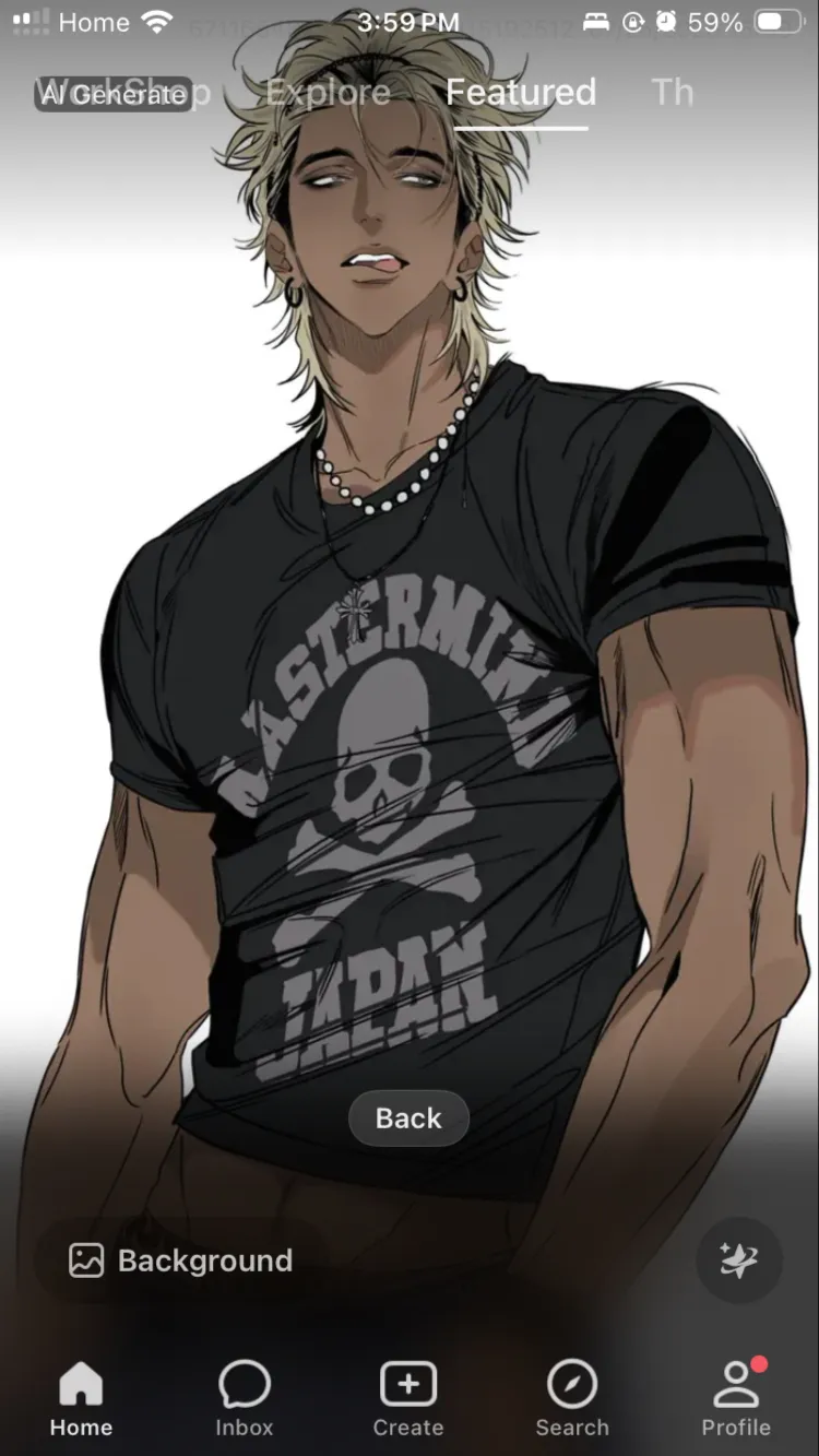 ai character: Theo background