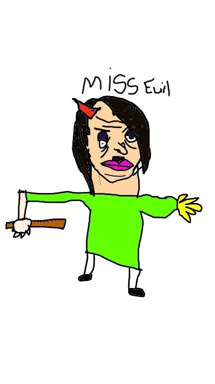 ai character: Miss Evil background