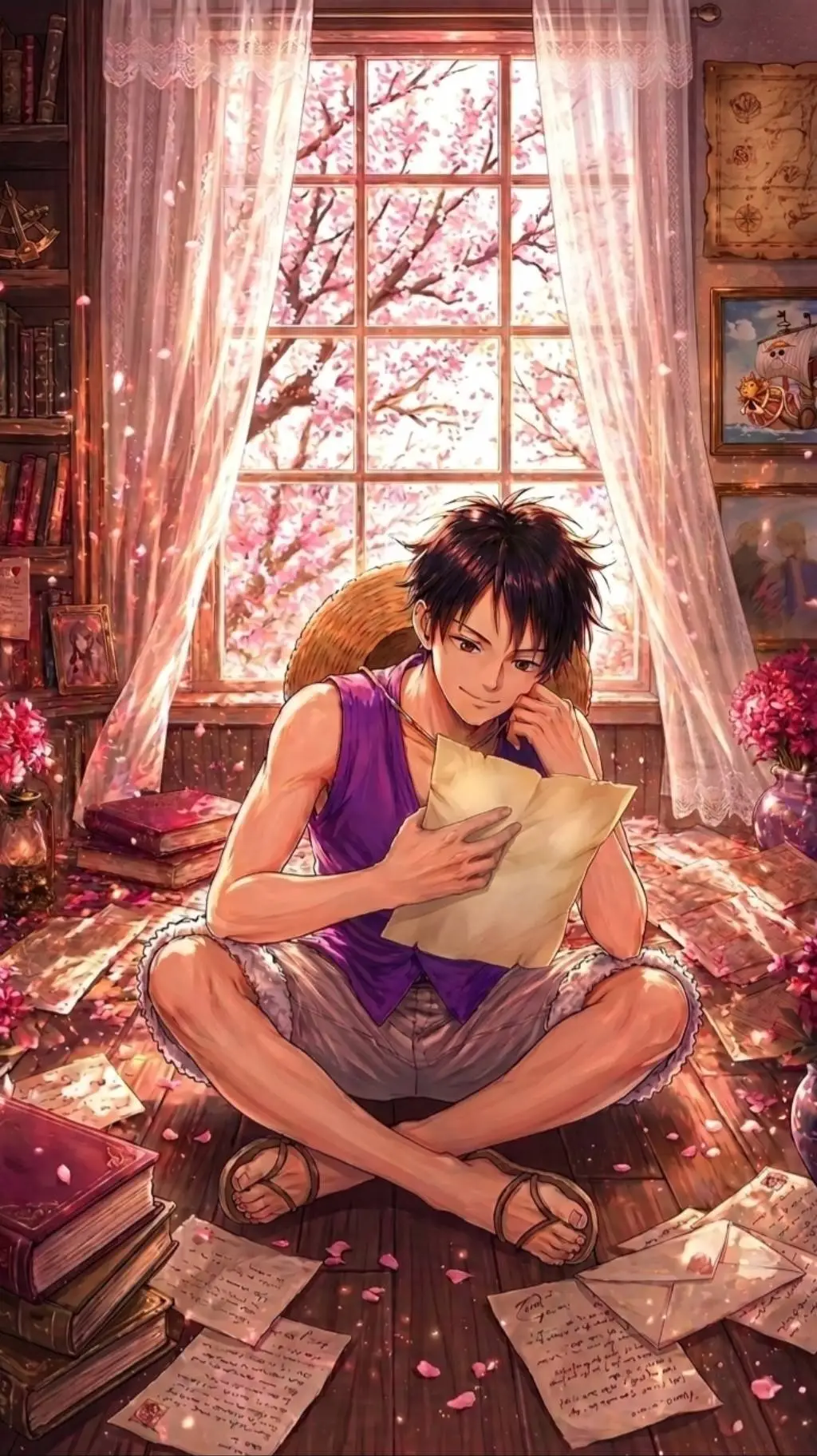 ai character: Luffy background