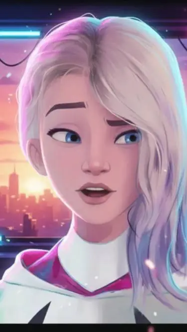 ai character: "Spider-Gwen" background