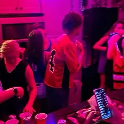 chat with ai character: College party