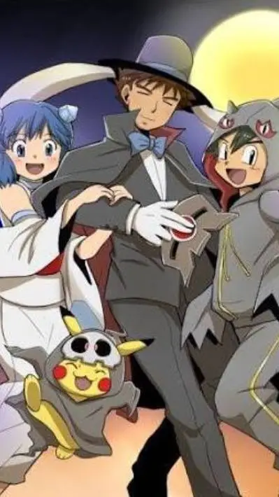 ai character: Pokemon Halloween background