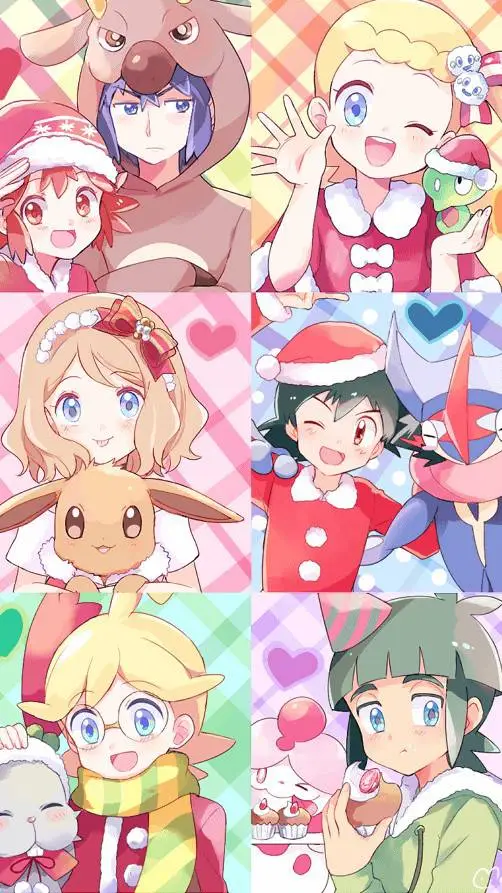 ai character: Pokemon Christmas  background