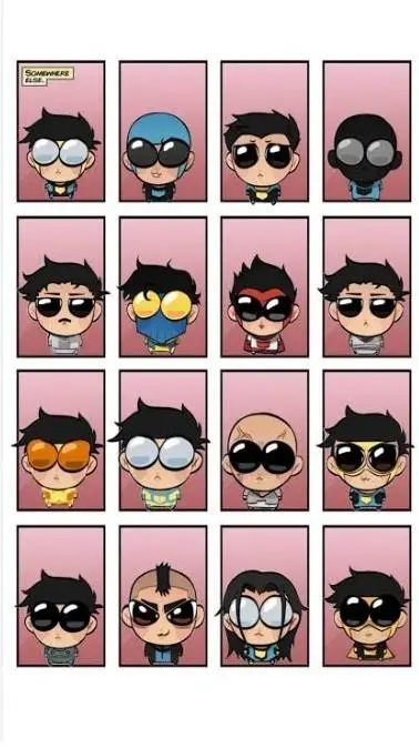 ai character: variants chibi background