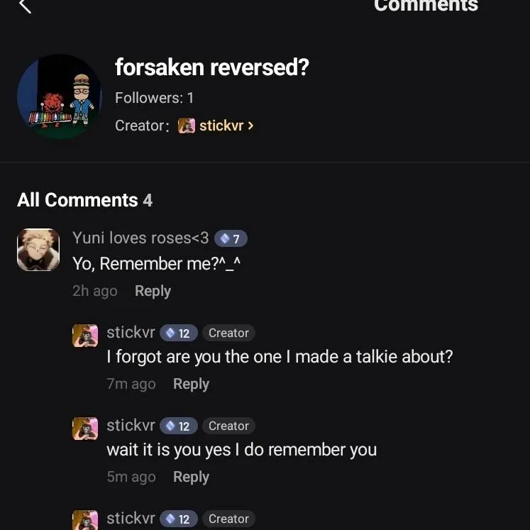 chat with ai character: there back yayyyyy