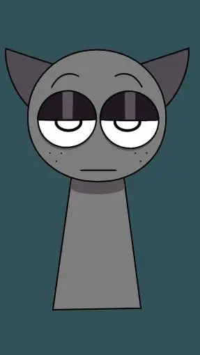 ai character: Gray ; Pyramixed background