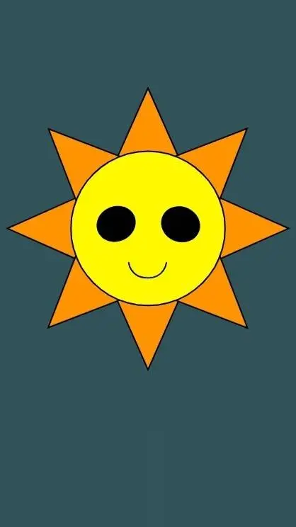 ai character: Mr Sun ; Pyramixed background