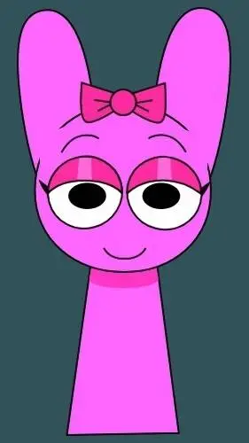 ai character: Pinki ; Pyramixed background