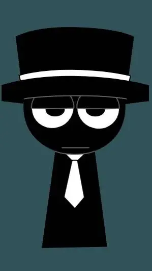 ai character: Mr Black ; Pyra.  background