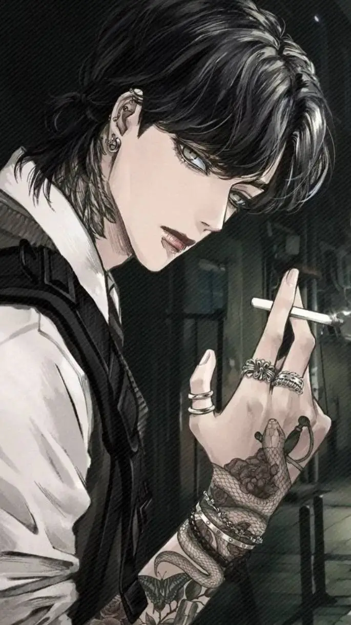 ai character: 🩶🖤~Aaron~🩶🖤 background