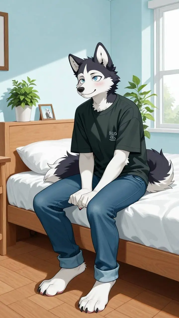 ai character: Garrett  background