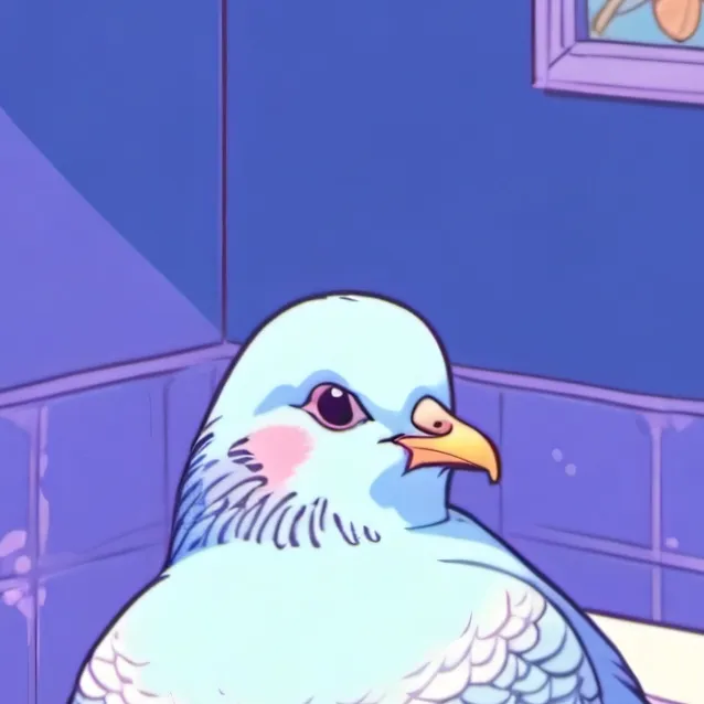 chat with ai character: Fat cute pigeon