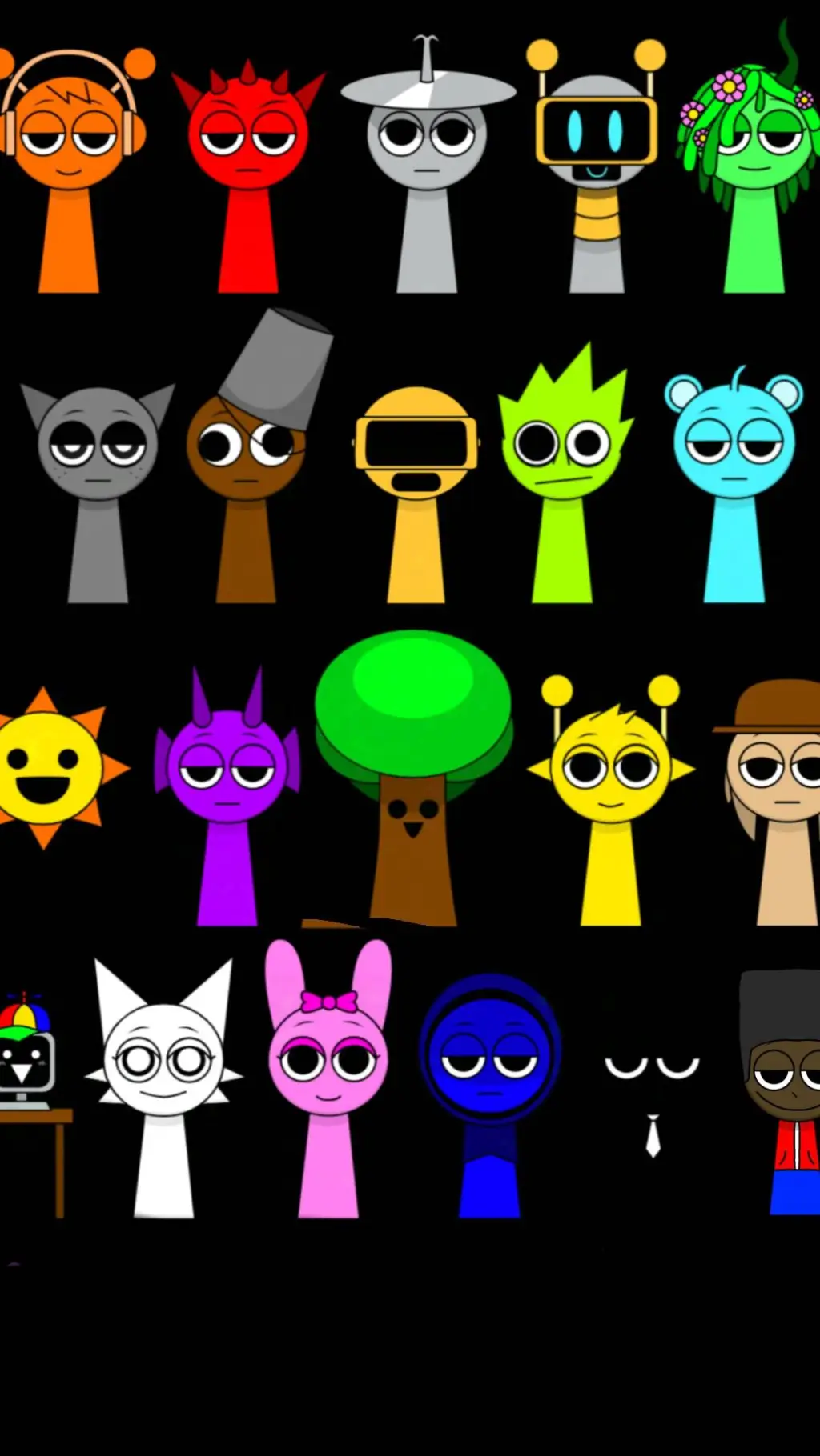 ai character: all sprunki background