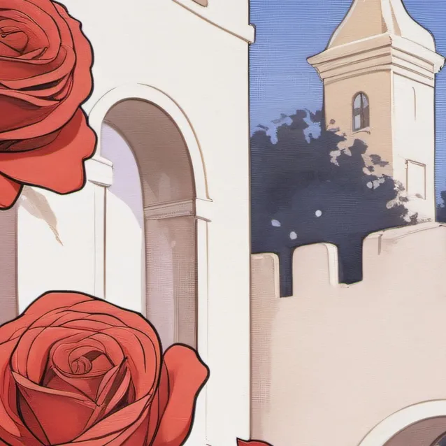 chat with ai character: red and blue land