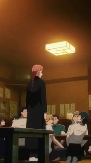 ai character: chainsaw man party background