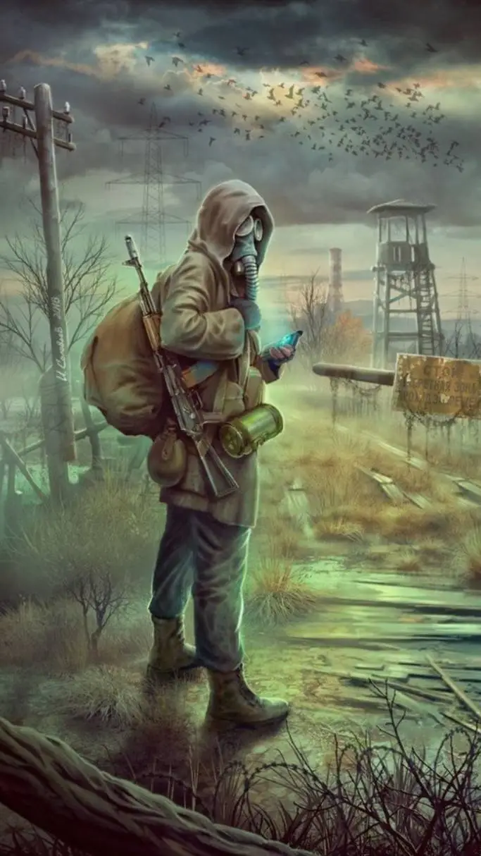 ai character: post apocalipsis background