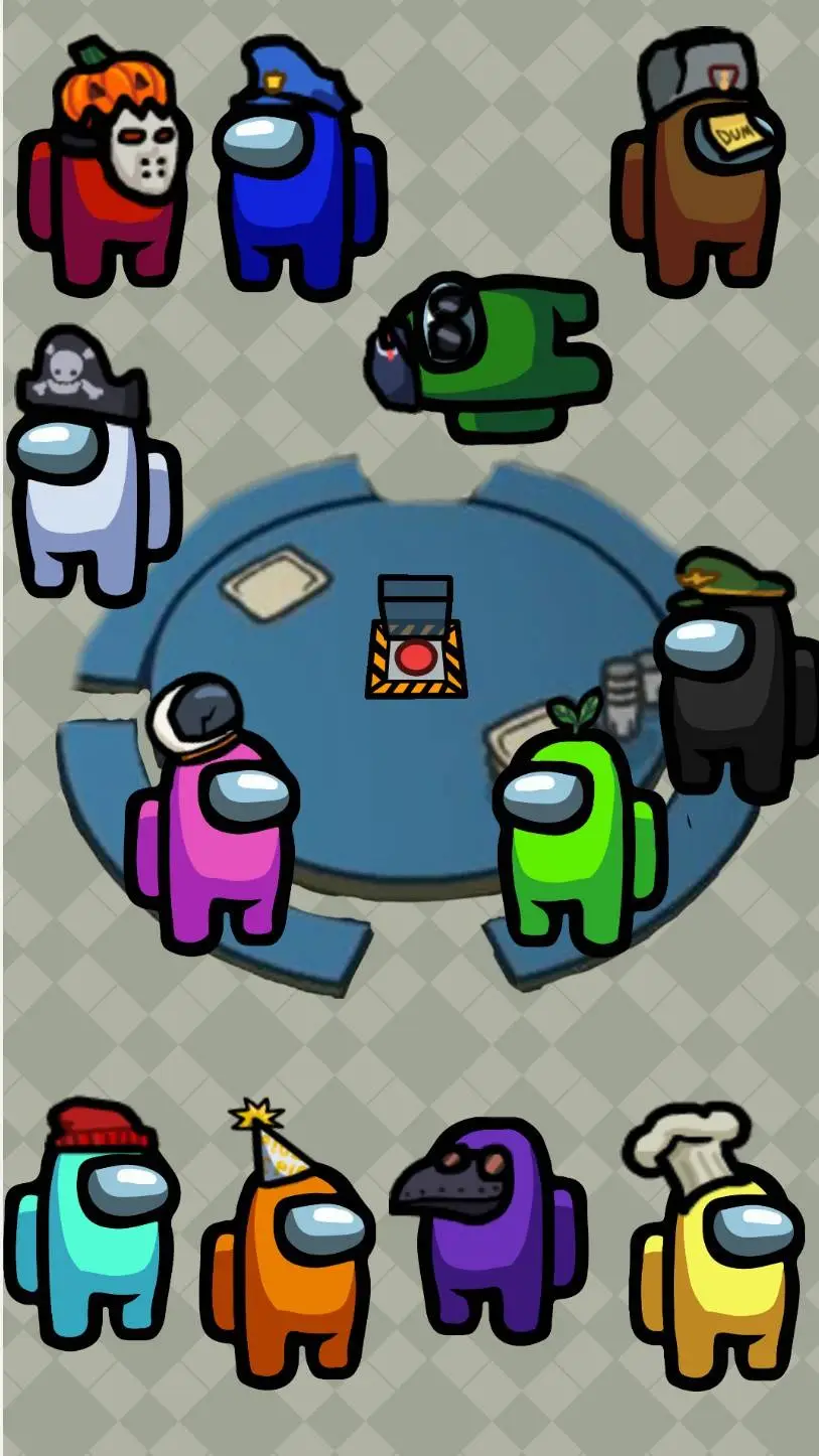 ai character: AmongUs background