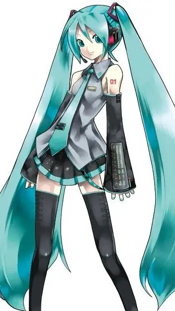 ai character: 💙 Hatsune miku 💙 background