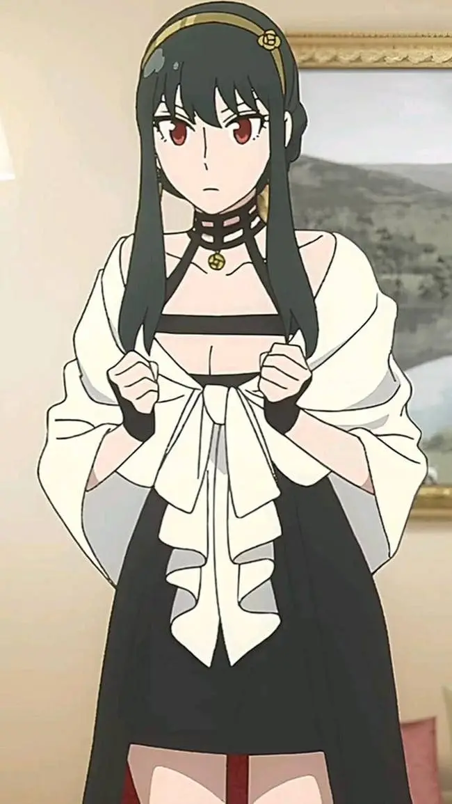 ai character: Yor forger  background