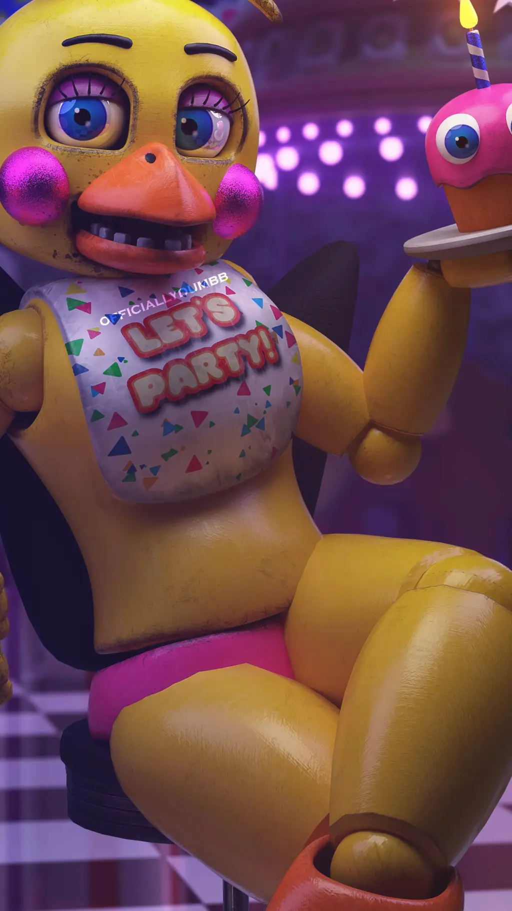 ai character: toy chica  background