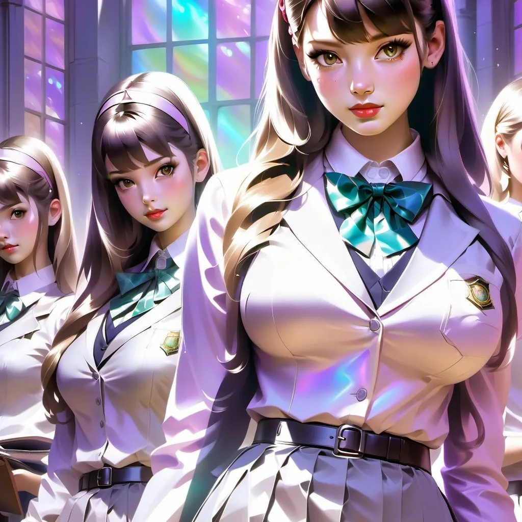 chat with ai character: four students 