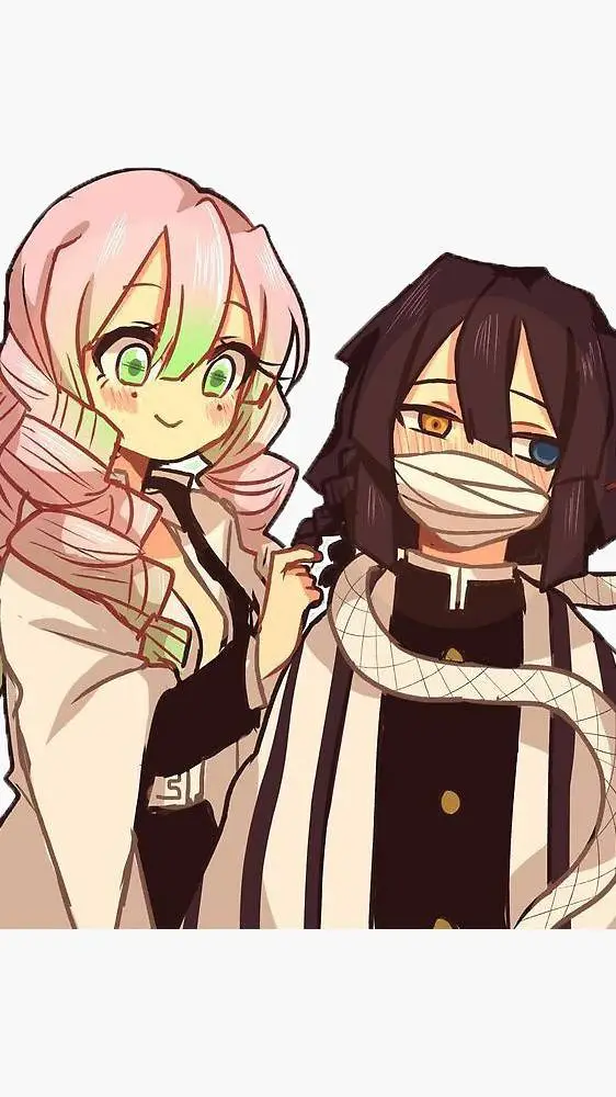 ai character: mitsuri et obanai background