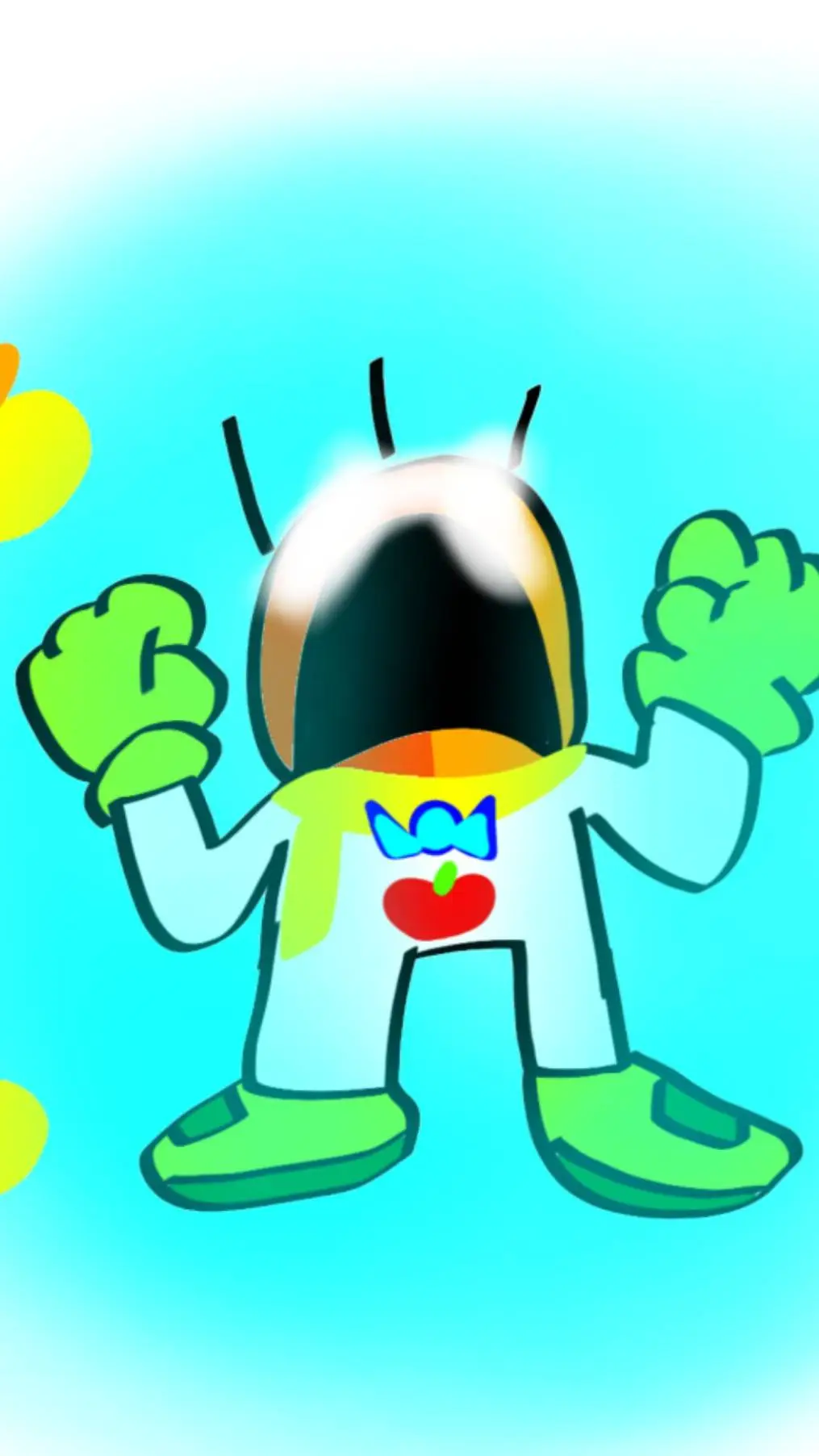 ai character: súper Valentino  background