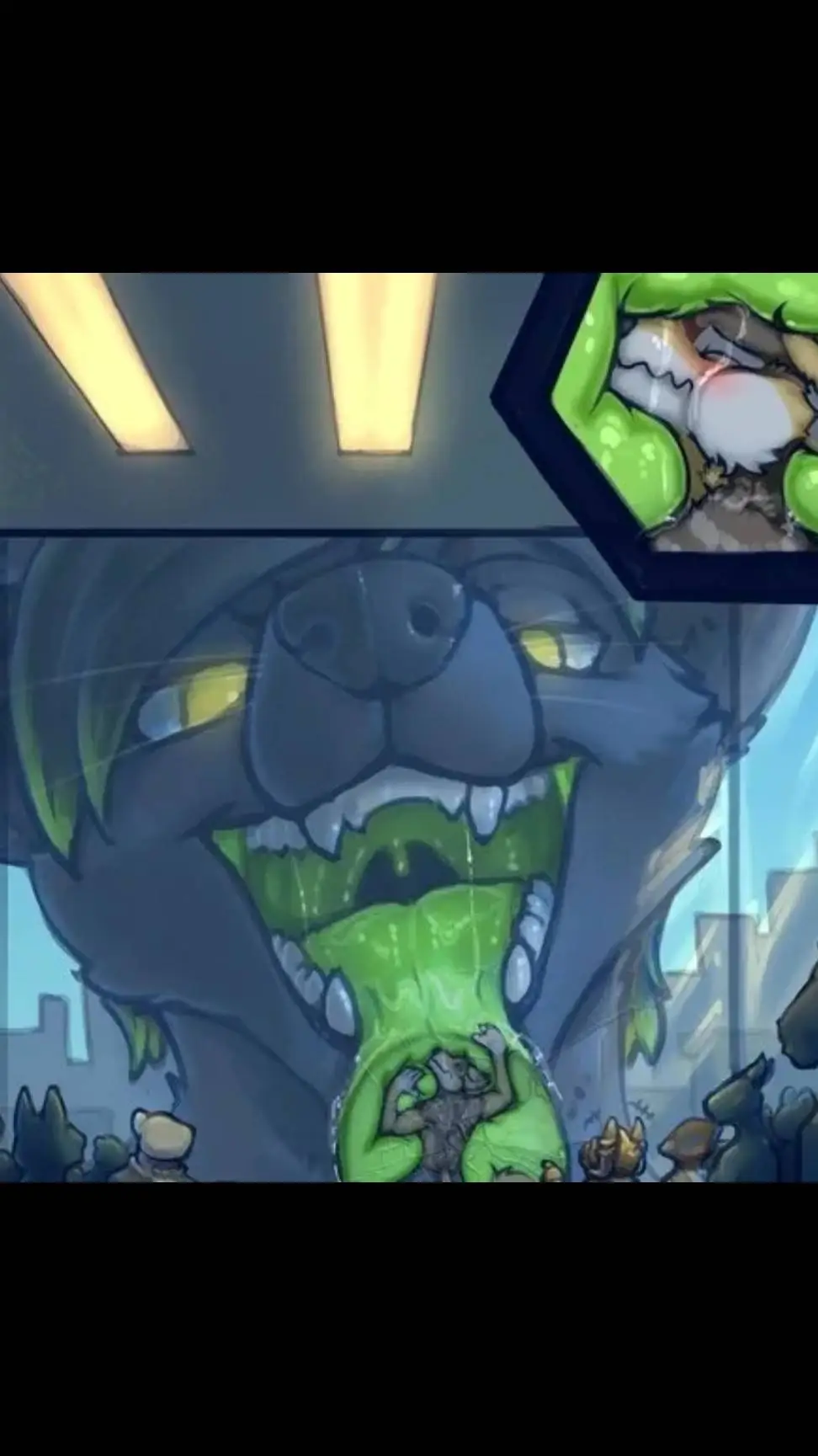 ai character: Vore background