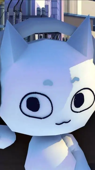 ai character: я joysful cat 🎧😺 background