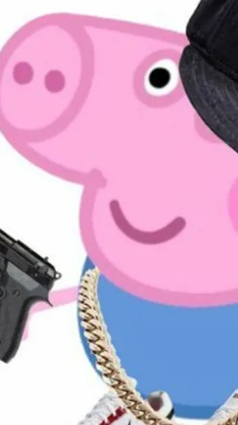 ai character: George pig background