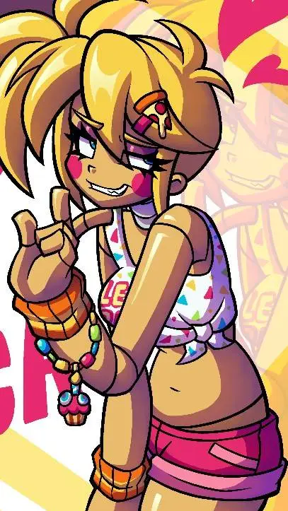 ai character: toy Chica background