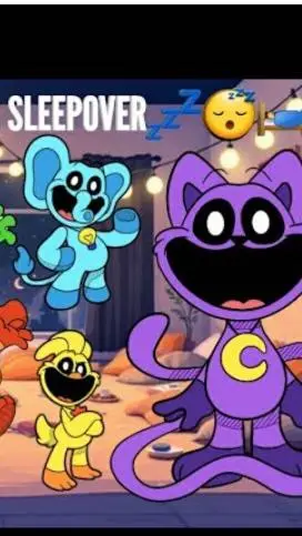 ai character: ppt sleepover background