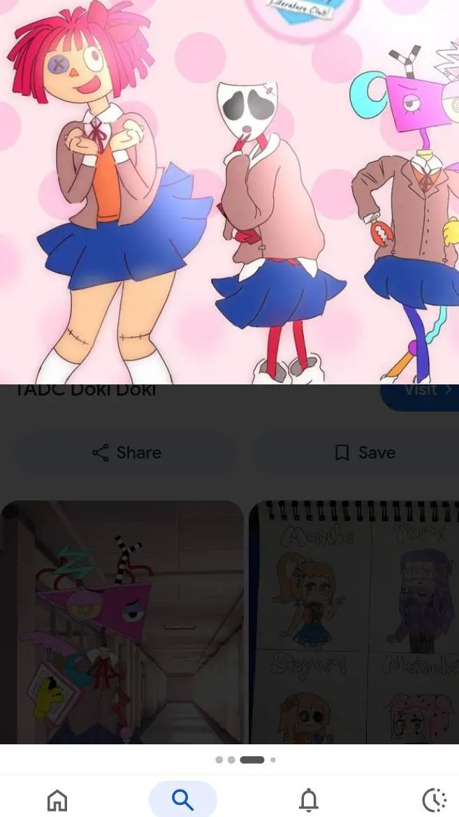 ai character: tadc x ddlc background