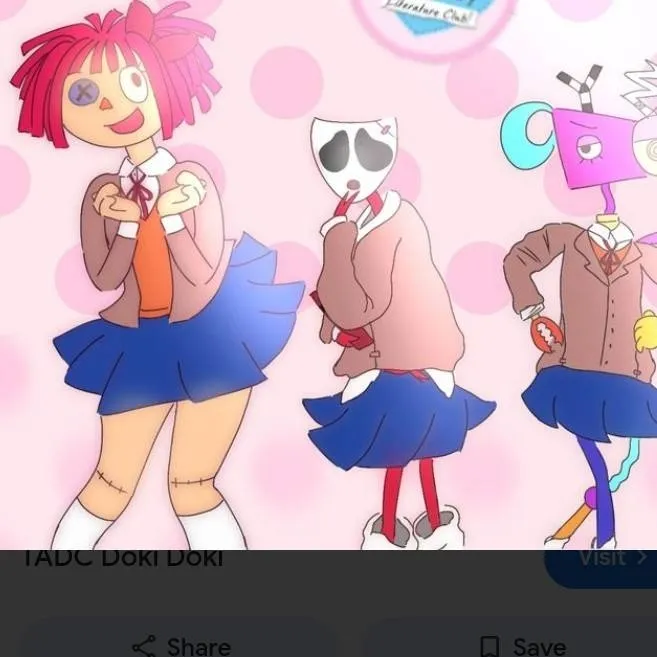 chat with ai character: tadc x ddlc