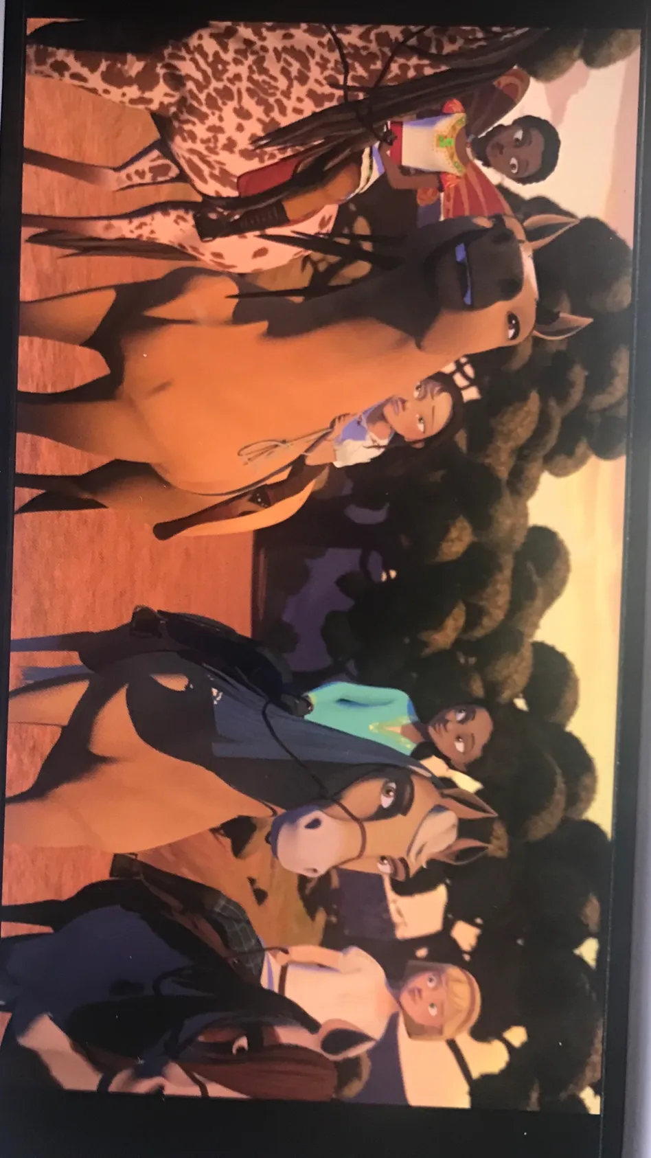 ai character: Spirit riding free background