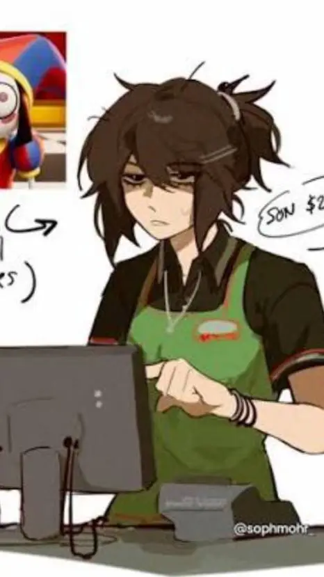 ai character: Pomni humana background