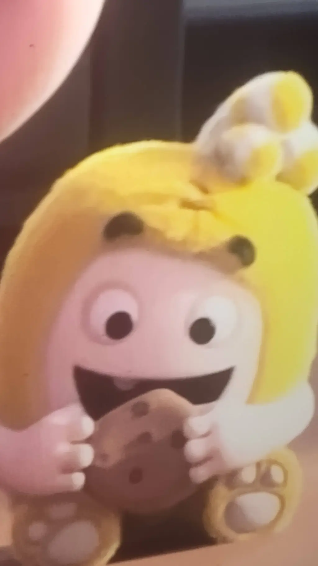 ai character: baby bubbles background
