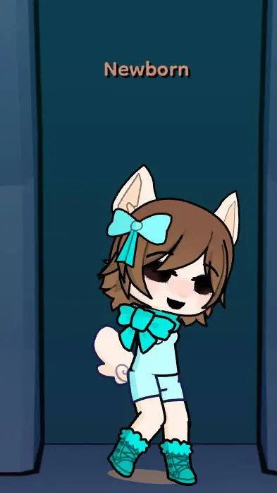 ai character: newborn  background
