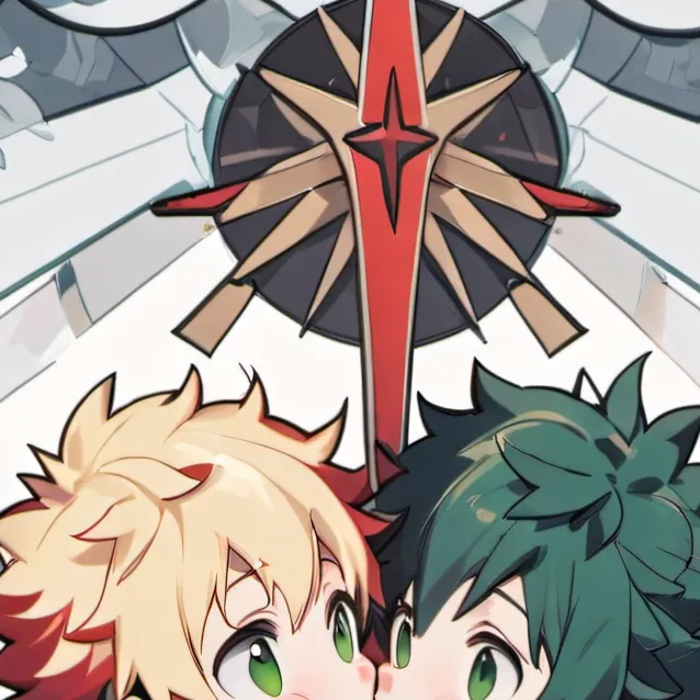 chat with ai character: bakugou and Deku 