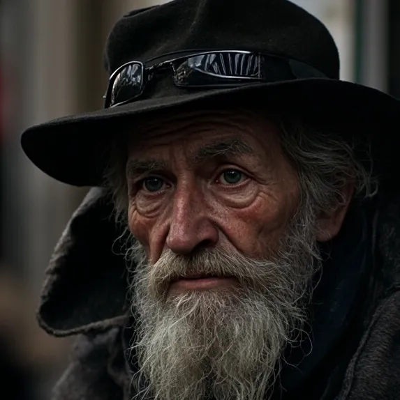 chat with ai character: Homeless Beggar