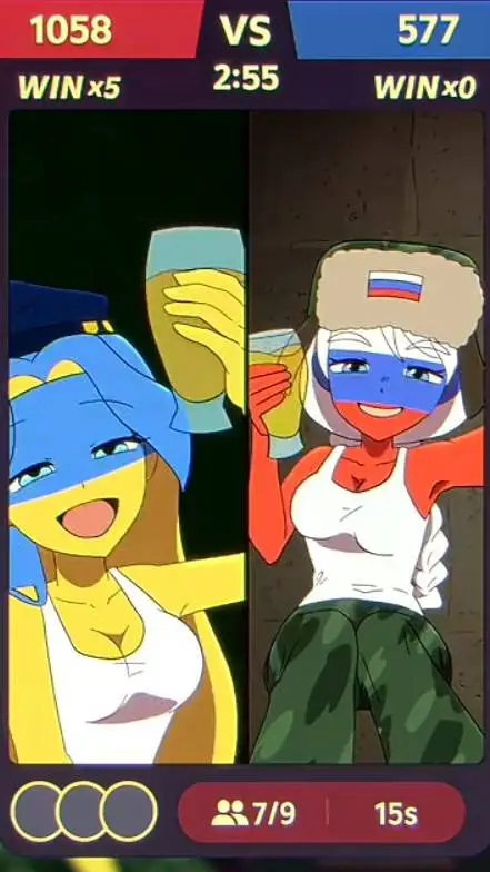 ai character: rusia y ucrania background