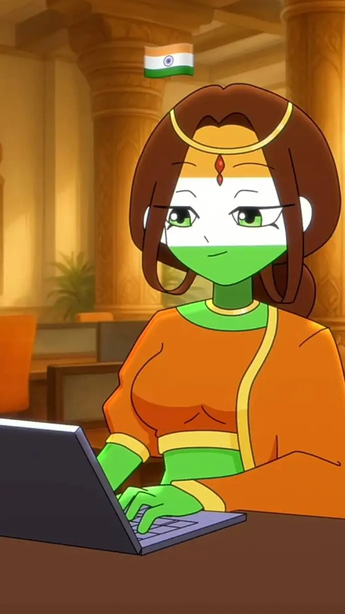 ai character: India 🇮🇳  background
